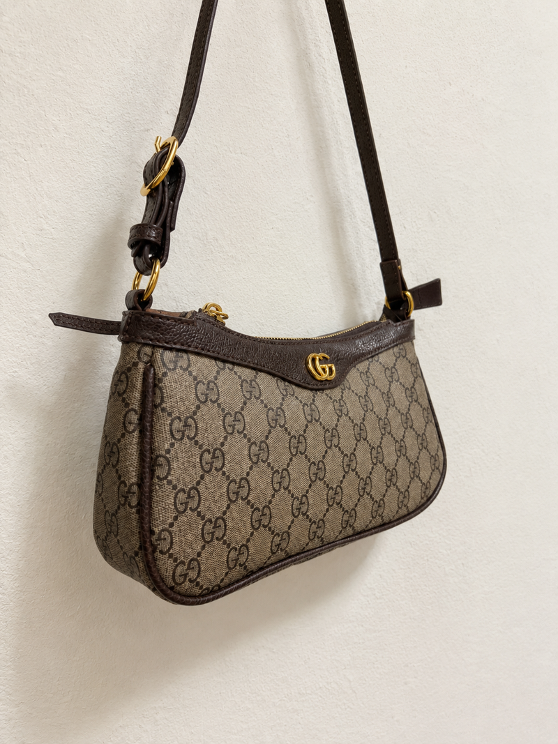 Vintage Monogram Canvas Shoulder Bag – Y2K Mini Handbag