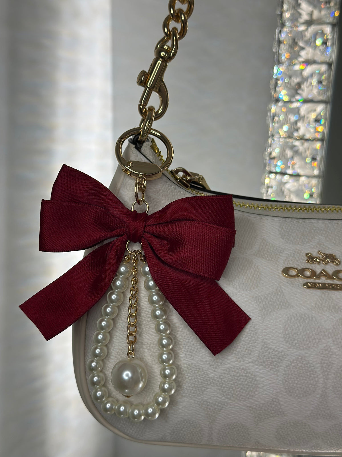 Aliyah Pearl Bow Tie Charm