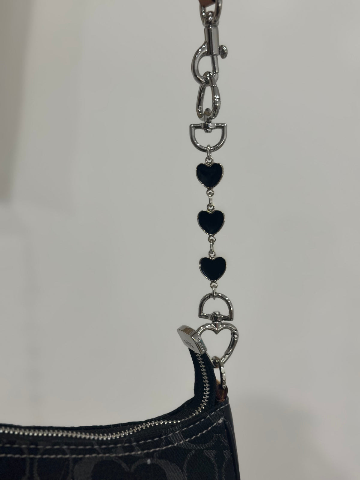 Heart Charm Extender In Silver