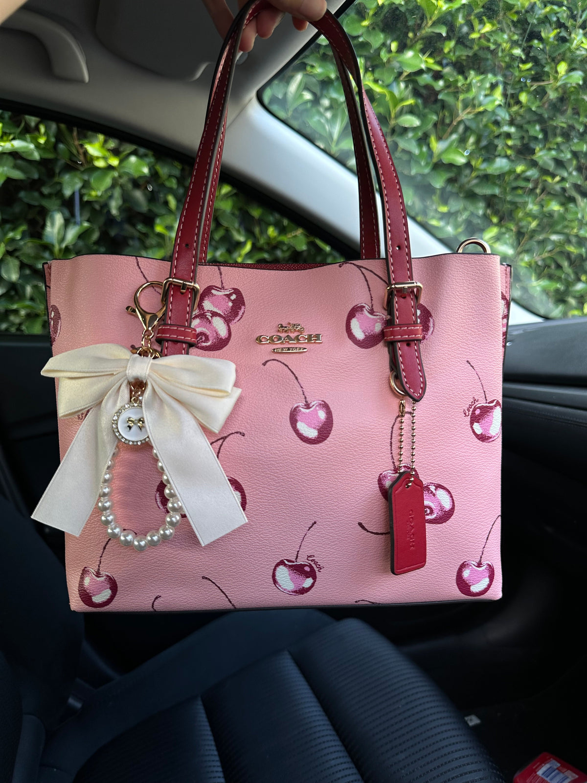 Cherry Tote Shoulder Handbag