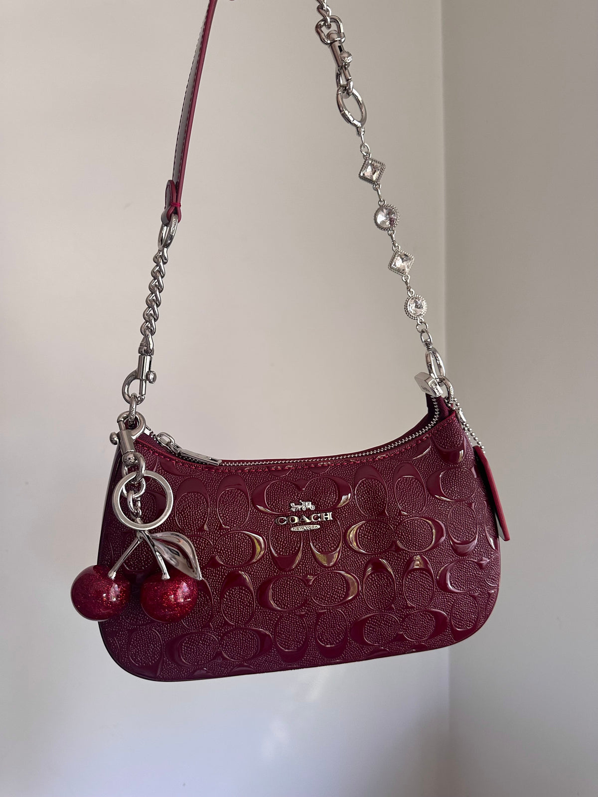 Red Teri Charmed bag