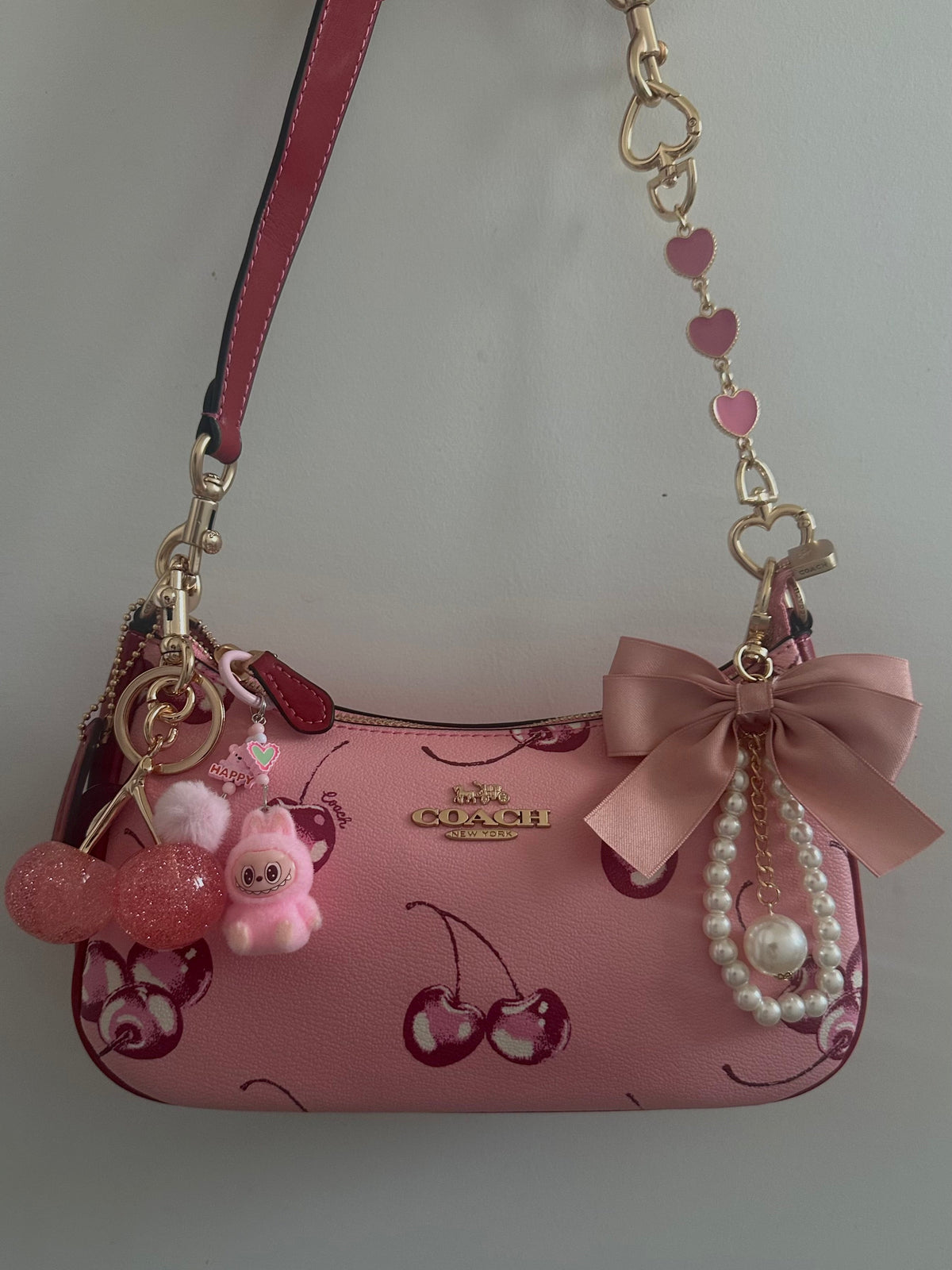 Teri Cherry Pink Shoulder bag