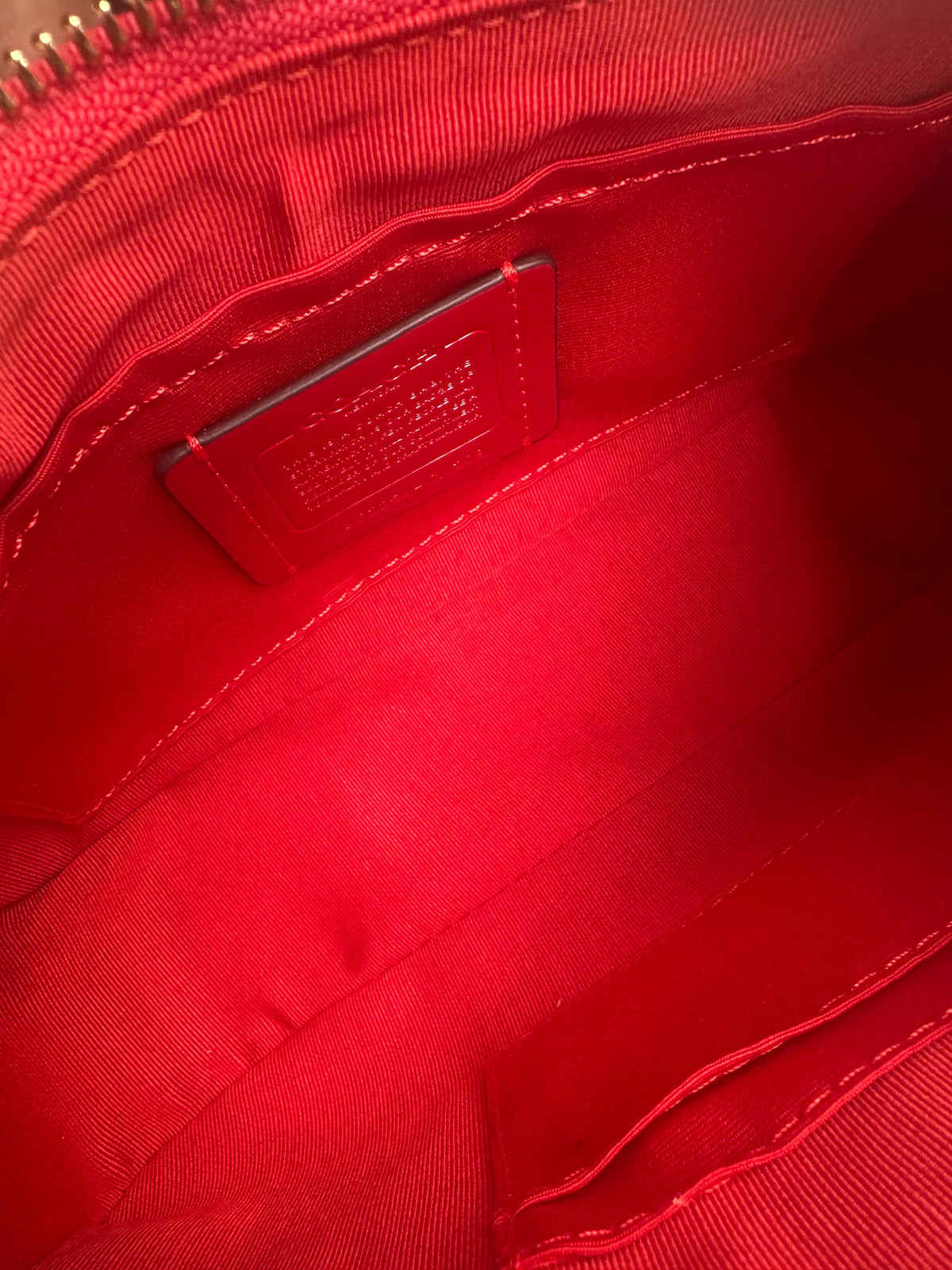 Glossy Red Teri Charmed bag
