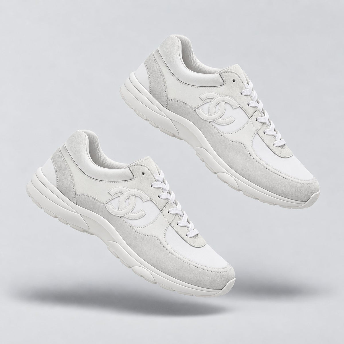 Chanel CC Daim Blanc