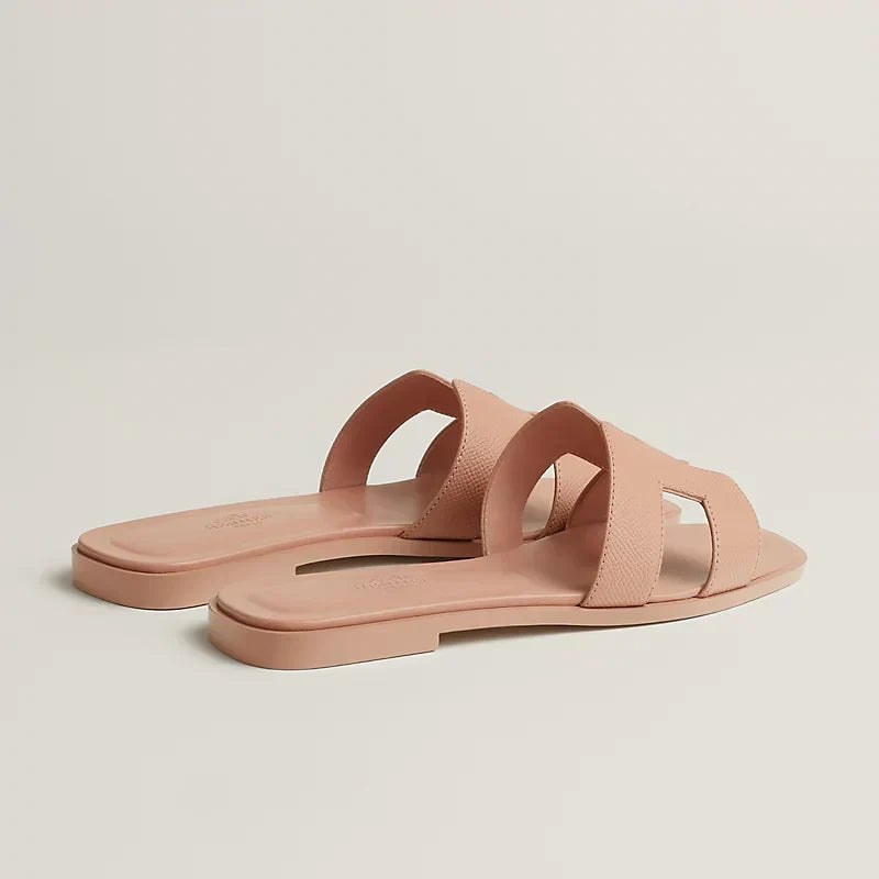 Hermes - Claquettes Beige perlino