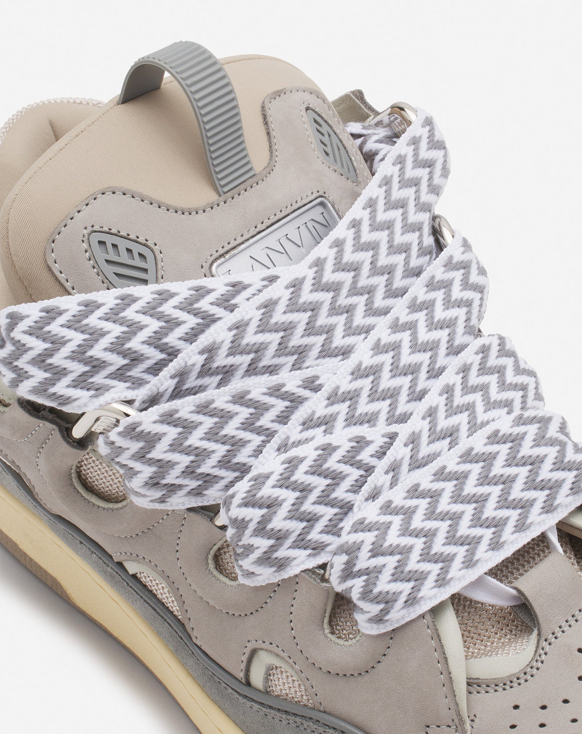 LANVIN LEATHER CURB GRIS