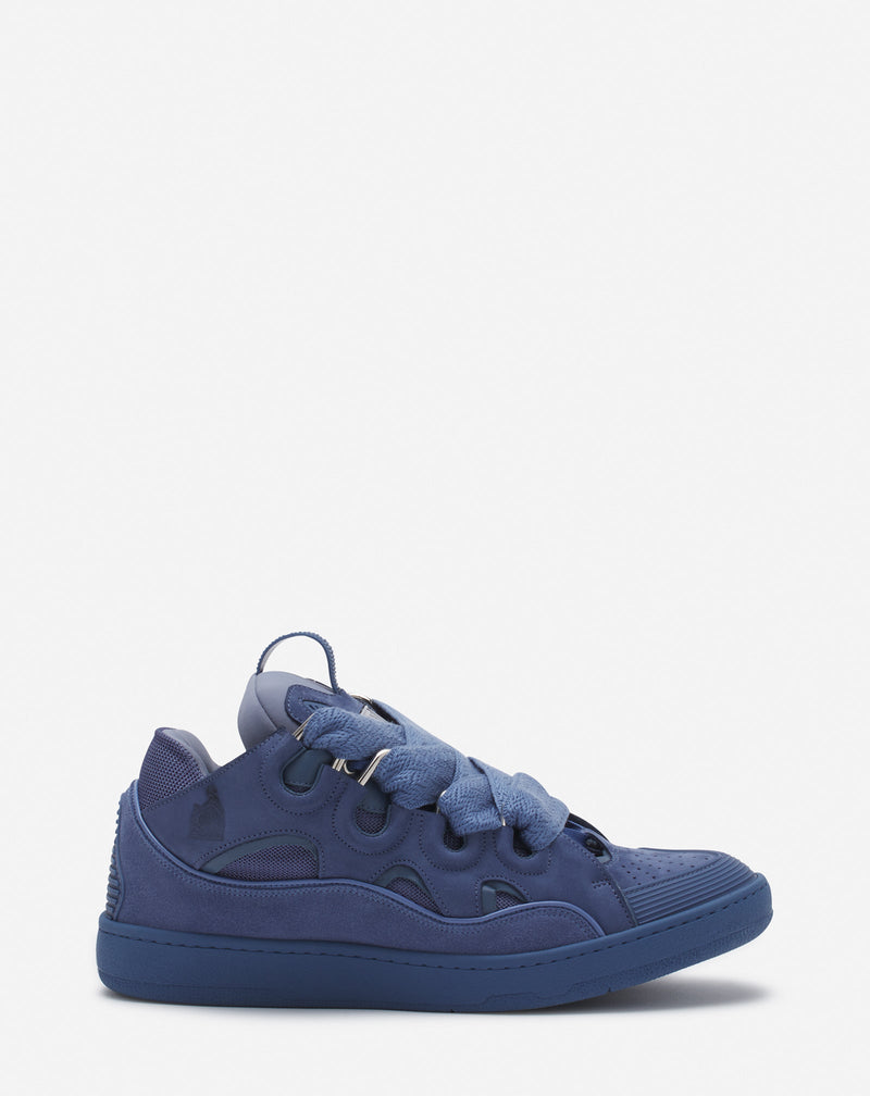 LANVIN LEATHER CURB BLEU MARINE