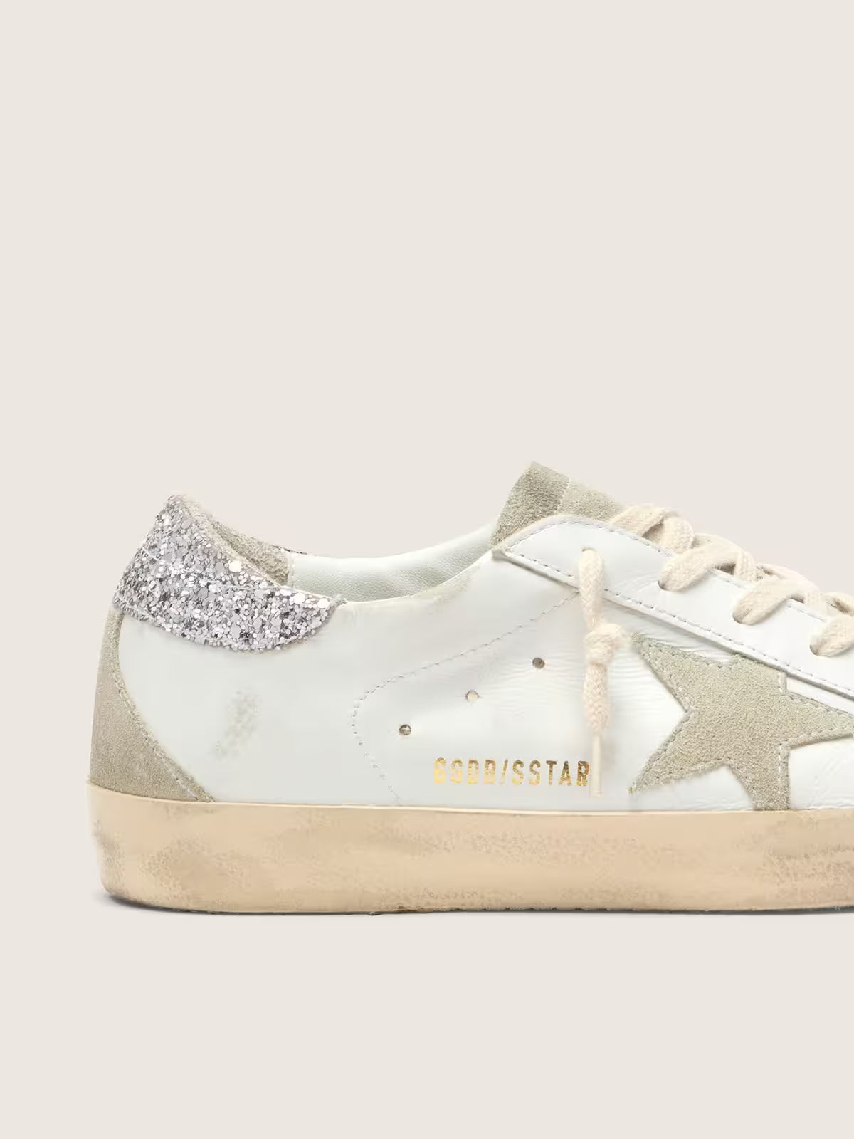 Super-Star pailletée dorées / Gris