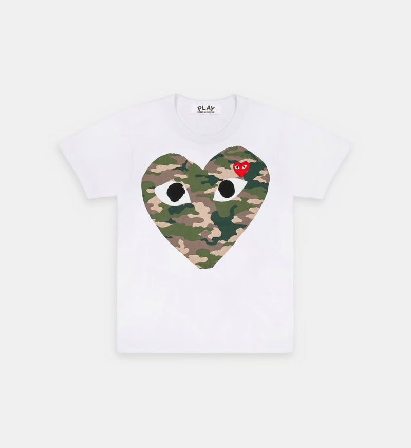 T-Shirt CDG Blanc Et Camouflage