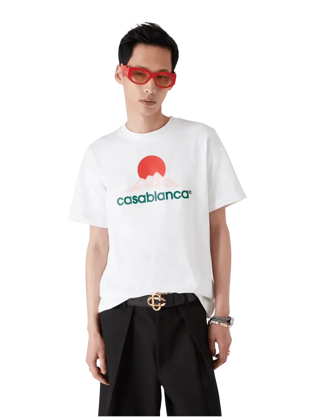 T-Shirt Casablanca Montage Blanc