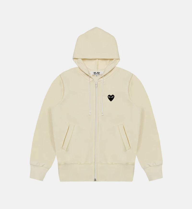Sweat zippé CDG Avec Capuche Beige