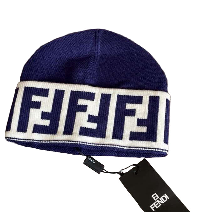 Bonnet Fendi Bleu