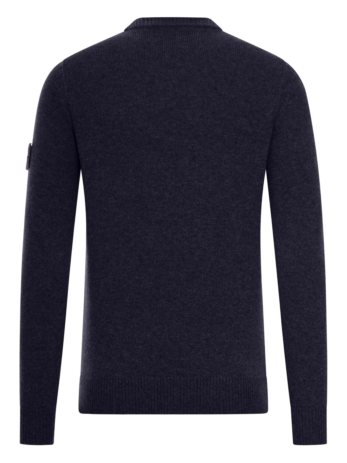 Stone Island Pull Col Rond Bleu Marine