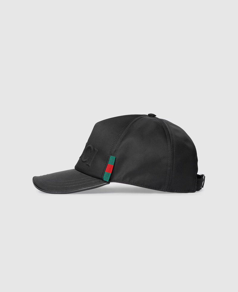 Casquette de baseball en nylon avec logo Gucci