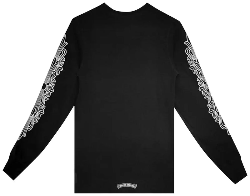 T-Shirt Manche Longue Chrome Heart Noir