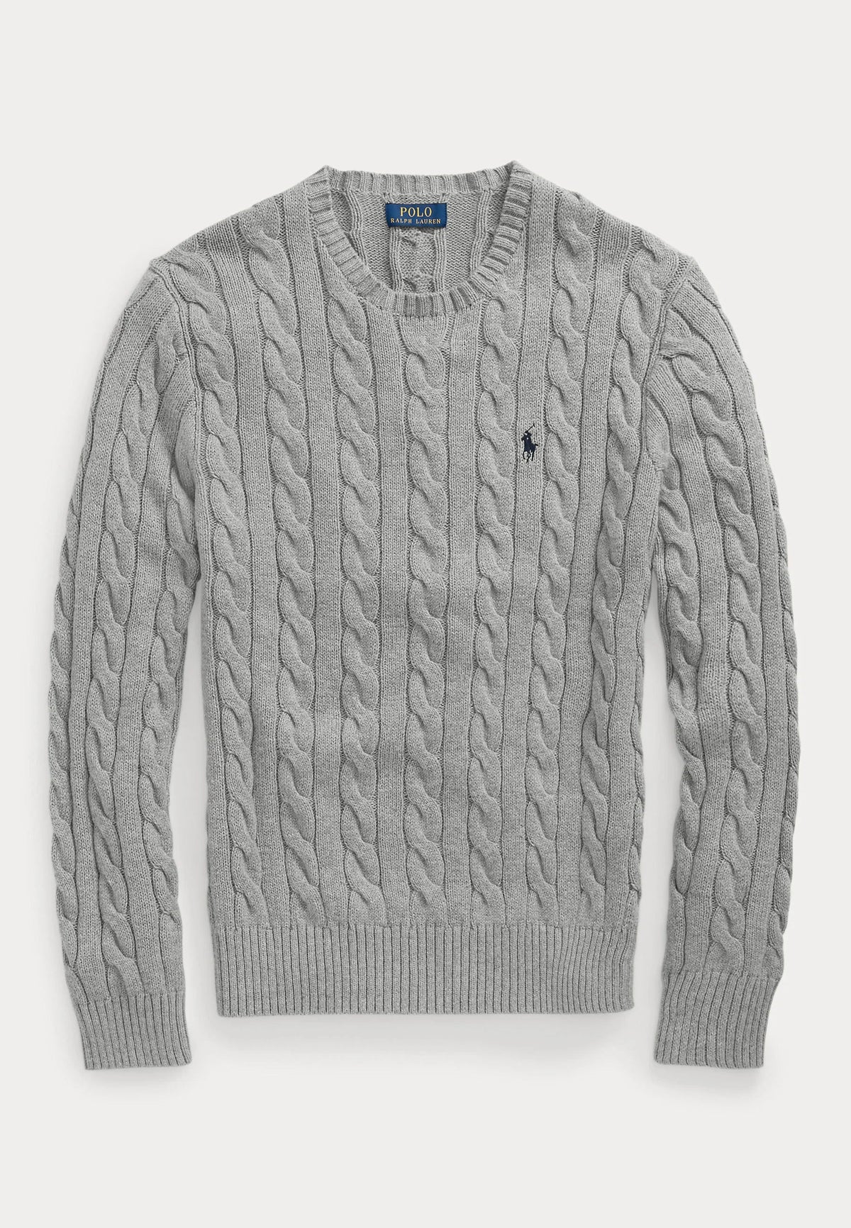 Pull Ralph Lauren En Laine Gris