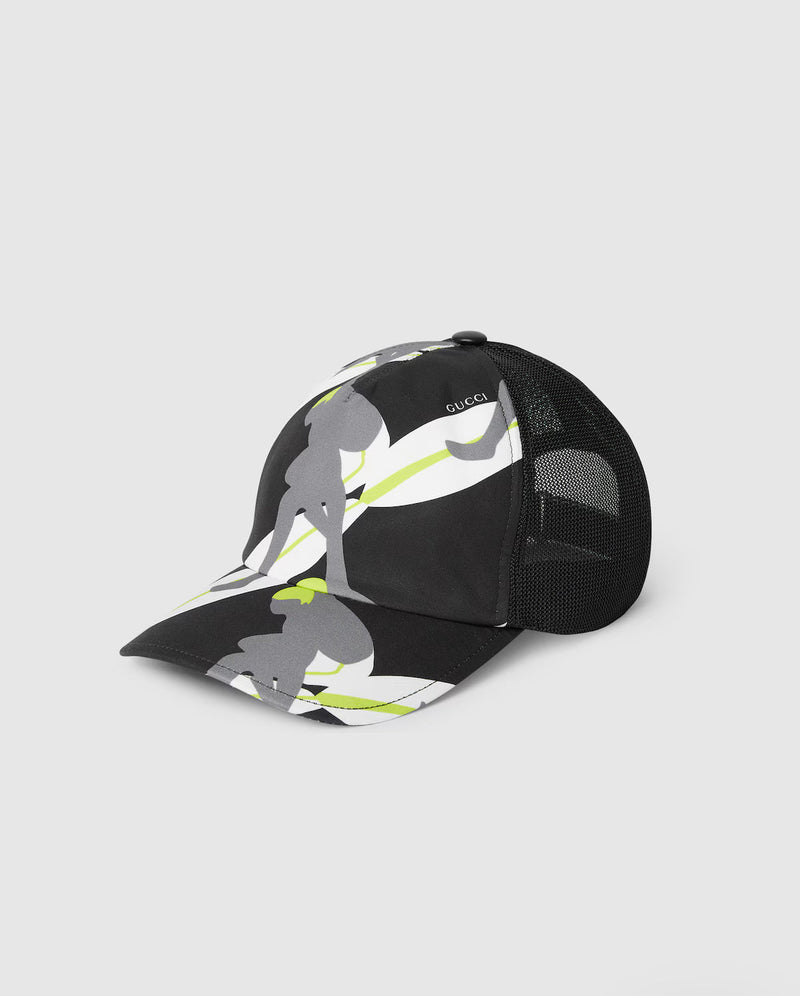 Casquette en toile de coton imprimée