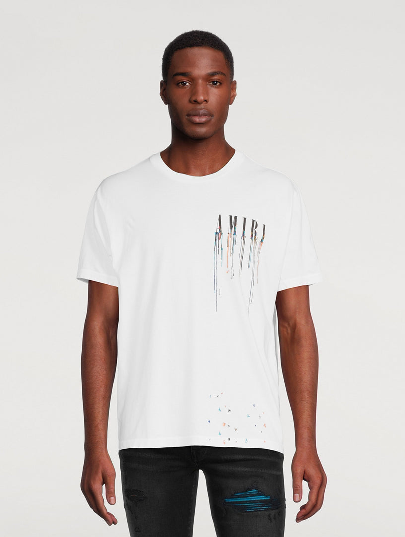 T-Shirt Amiri Blanc Et Multicolore