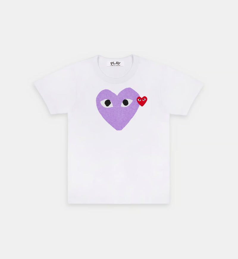 T-Shirt CDG Blanc Et Violet