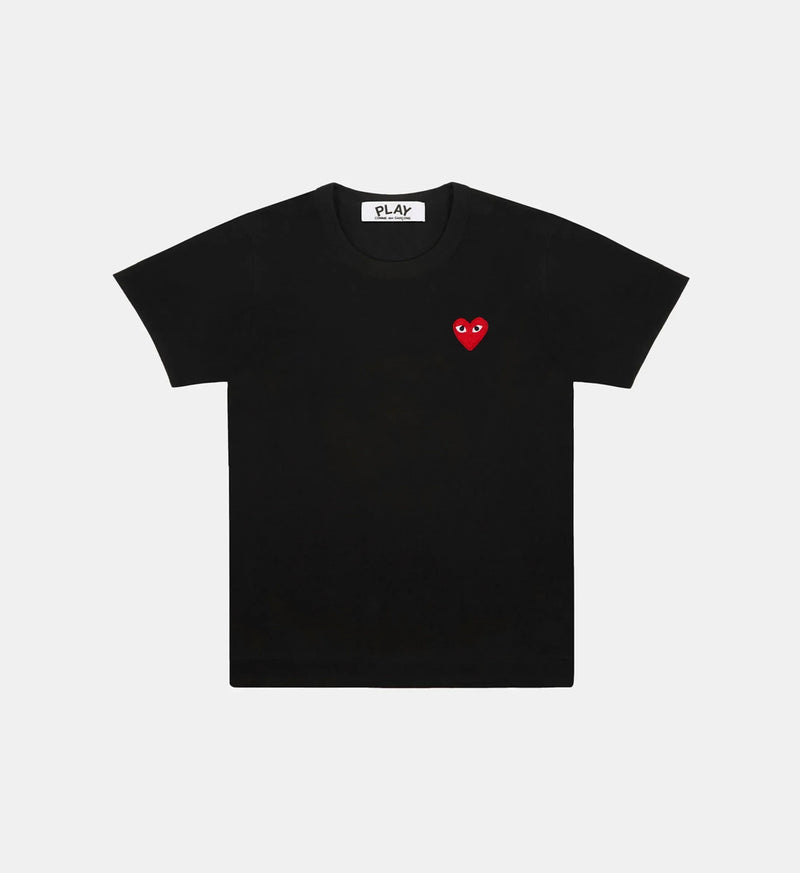 T-Shirt CDG Noir Logo Rouge
