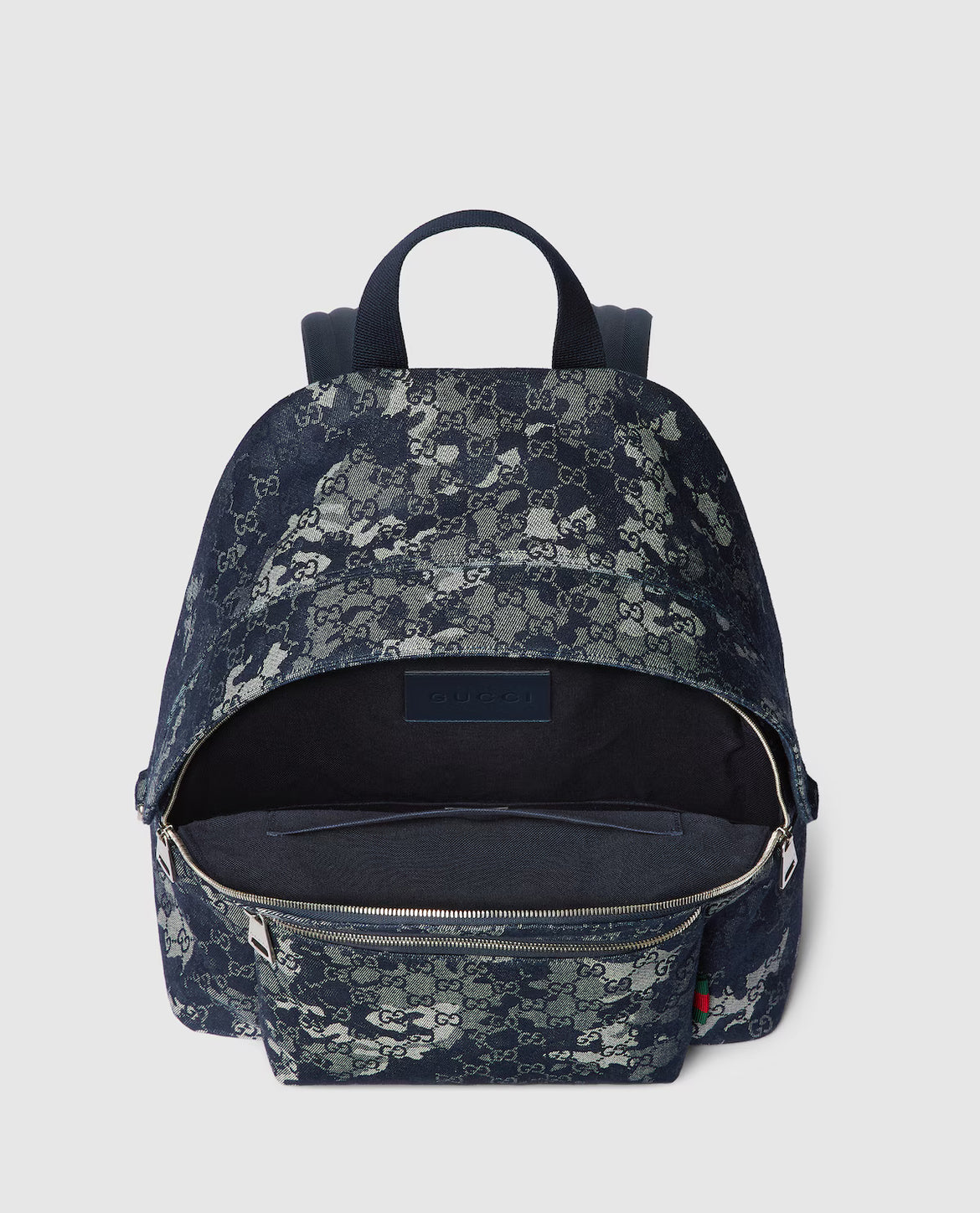 Sac à dos en denim GG grand format
